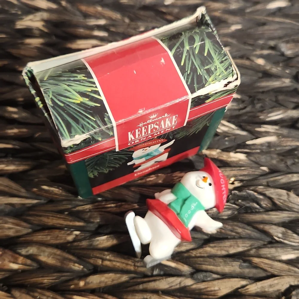 Vintage Hallmark Keepsake Ornament Daughter 1990 Hand Crafted Christmas Holiday